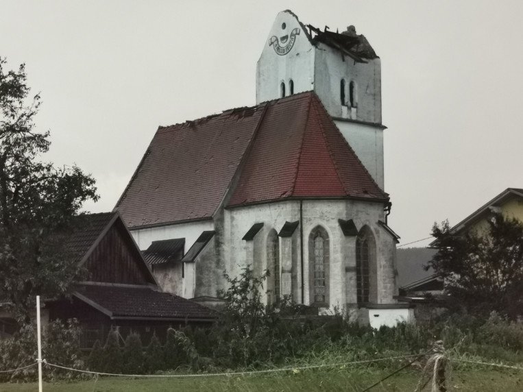Verwüstete Kirche